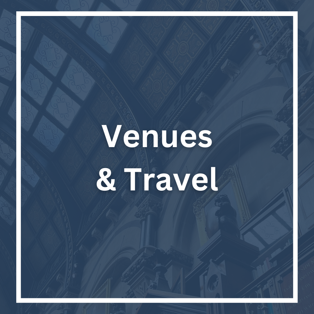 Venues and Travel text Venues and Travel text